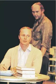  ?? Jay Thompson South Coast Repertory ?? ED HARRIS, seated, and John Ashton are shown in 1981 in Shepard’s play “True West” at South Coast Repertory Second Stage.