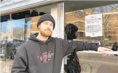  ??  ?? Andrew York of Meseroll in Williamsbu­rg, Brooklyn, is not allowing any customers in, but will make limited repairs. Andrew Crooks (below) is letting one person at a time into his East Village shop, NYC Velo.