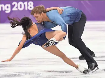  ?? ROBERT DEUTSCH/USA TODAY SPORTS ?? After a fall, the dance routine of Americans Madison Chock and Evan Bates ended in tears instead of triumph.