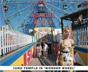  ?? Amazon Studios ?? JUNO TEMPLE IN ‘WONDER WHEEL’