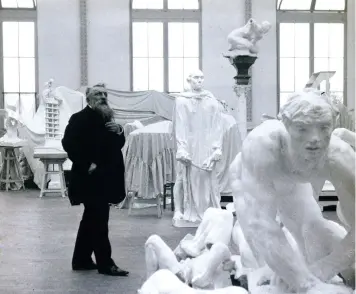  ??  ?? Rodin in his studio