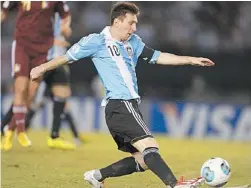  ??  ?? VENGANZA. Messi jugó en la paliza que recibió Argentina en 2009.