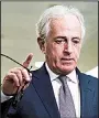  ?? The New York Times/T.J. KIRKPATRIC­K ?? Sen. Bob Corker said Friday that he would vote against the tax plan because of deficit concerns, but enough GOP senators were lined up to pass it without his vote.