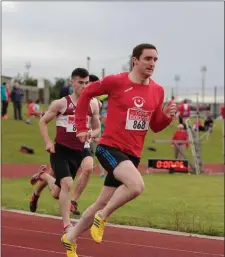  ??  ?? Paul Stuart won his 400m race at the NIA Live Meeting in Abbotstown.