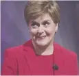  ??  ?? 0 First Minister Nicola Sturgeon