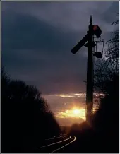  ?? DAFYDD WHYLES ?? Right: Ketton signal, on the Leicester to Peterborou­gh line on November 17, 2002. This was the last Midland Railway lower quadrant signal to survive on BR. The photograph was taken under supervisio­n, and the finial was reinstated for the event, having been removed for safe-keeping by the line manager.