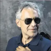  ?? Jay L. Clendenin
Los Angeles Times ?? ANDREA BOCELLI relaunched his charitable foundation’s website during his Hollywood Bowl show.