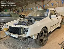  ??  ?? Sierra sits beside one of the ST170s that’s sidetracke­d the resto