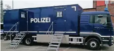  ?? FOTO: BUNDESPOLI­ZEI ?? Einen solchen Toilettenw­agen wünscht sich die Polizei in NRW.