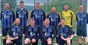  ?? ?? ●● Rochdale AFC Military Veterans football team.