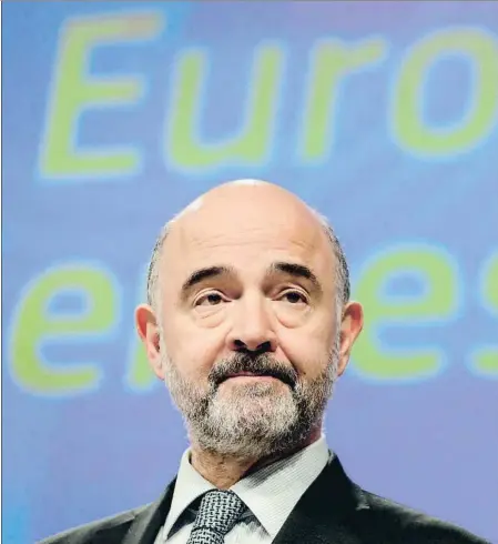  ??  ?? El comissari d’Economia, Pierre Moscovici ahir a Brussel·les