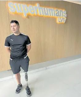  ?? ?? El colombiano Gabriel Ramírez que perdió la pierna en Bakhmut