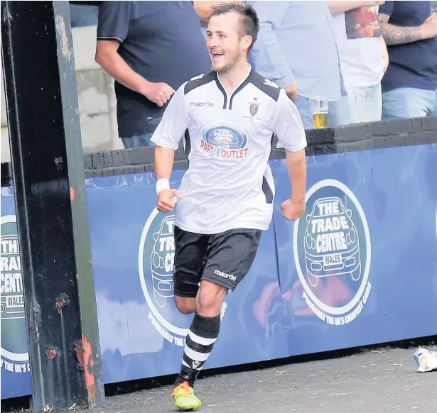  ?? PETER HARMAN ?? Kerry Morgan has left Merthyr Town to sign for Evo-Stik Southern League Division One (South and West) side Mangotsfie­ld United