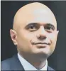  ??  ?? SAJID JAVID:‘Measures will enable unauthoris­ed encampment­s to be tackled more effectivel­y.’