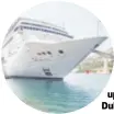  ??  ?? Kruzer koji je jučer uplovio u Dubrovnik