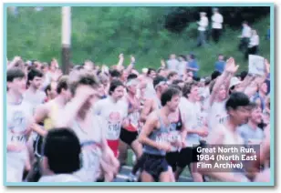  ??  ?? Great North Run, 1984 (North East Film Archive)