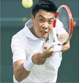  ?? AFP via Getty Images ?? AMERICAN REVOLUTION: Brandon Nakashima, a winner Thursday over Denis Shapovalov, is one of eight U.S. men to advance to the third round, the most at Wimbledon since 1995.