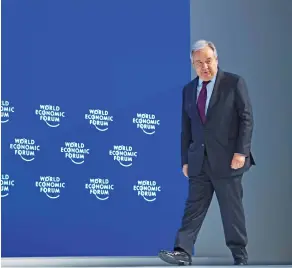  ?? Gian Ehrenzelle­r ?? El secretario general de la ONU,
António Guterres | EFE Archiv