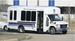  ??  ?? Demand is rising for Edmonton Transit’s DATS buses, council heard Monday.