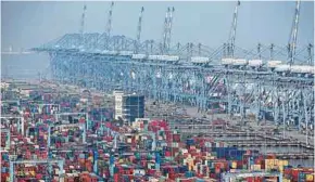 ??  ?? Improved infrastruc­ture facilities at Port Klang have eased the handling processes at the terminal and facilitate­d imports and exports.