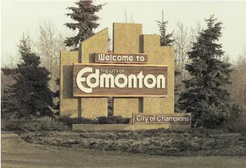  ?? EDMONTON JOURNAL/FILE ?? City of Champions is the latest in a string of Edmonton slogans dating back more than a century.