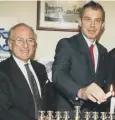  ??  ?? 0 Labour peer Lord Greville Janner with Tony Blair in 1997