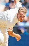  ??  ?? STRUGGLING: Stuart Broad.