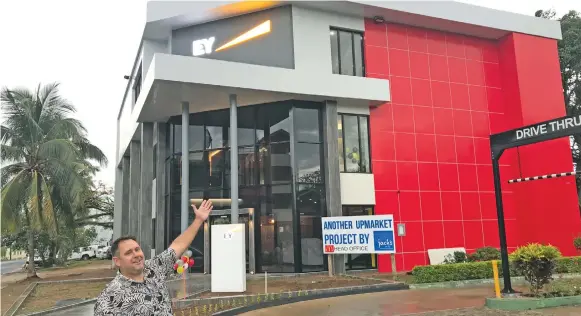  ??  ?? McDonald’s Fiji managing director, Mark McElrath outside the new Vuvale Fiji building in Nadi.