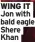  ?? ?? WING IT Jon with bald eagle Shere Khan