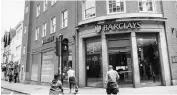 ??  ?? Barclays slumped to a £ 628-million attributab­le loss in the recent months following write-offs amid its exit from Africa