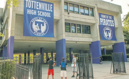  ??  ?? Tottenvill­e in Staten Island has a strong athletics base, as well as a Classics Institute which requires Latin.