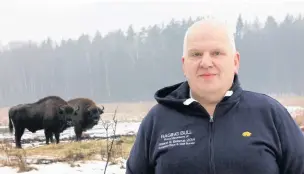  ?? MEN UGC ?? ●●Sean with bison in Poland