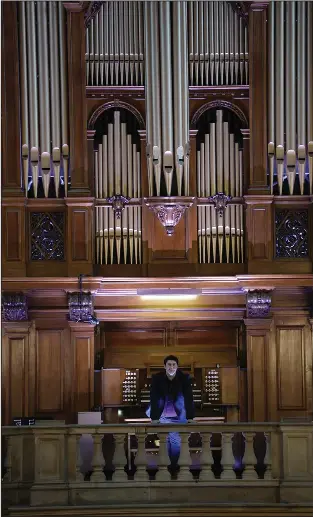  ??  ?? Aaron Hawthorne, a third-year music student at the University of Glasgow, will make his debut at Kelvingrov­e on Tuesday in what is expected to be a rousing performanc­e