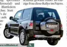  ??  ?? Klassische Züge: der Pajero