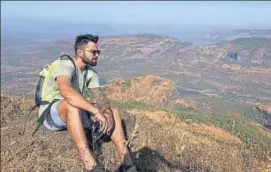  ??  ?? India skipper Virat Kohli tweeted this picture on his visit to Tamhini Ghat trek, 80 km from Pune.