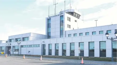  ?? SHARON MONTGOMERY • CAPE BRETON POST ?? The J.A. Douglas McCurdy Sydney Airport has been quiet but is about to get much quieter. Air Canada announced that due to the impact from the pandemic, all their flights to the Sydney airport will be suspended until further notice.