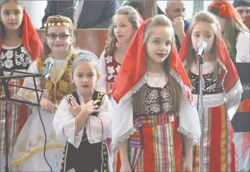  ?? Contribute­d photo ?? An Albanian independen­ce day celebratio­n was recently held at Stamford Government Center.