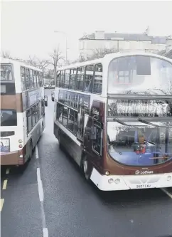  ??  ?? 0 Lothian Buses have complained about lack of space