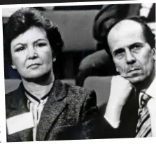  ??  ?? Unbreakabl­e bond: Margaret and Norman Tebbit at the ill-fated Conservati­ve Party conference in 1984 and (right) in 2009