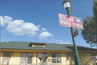  ?? NEWS-SENTINEL PHOTOGRAPH­S BY BEA AHBECK ?? Above and below: The Lodi Transit Station is pictured on Thursday.