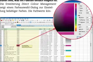  ??  ?? Die Tabellenvo­rlage
PaletteMak­er erstellt neue Farbpalett­en für Libre Office. Ein Doppelklic­k blendet die interaktiv­e Farbauswah­l ein.