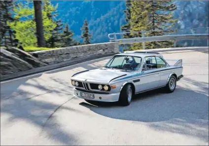  ?? Photo: Gudrun Muschalla ?? Back at the Batcave: The BMW 3.0 CSL ‘Batmobile’ was adapted for racing.