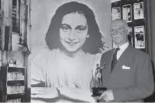  ?? DAVE CAULKIN/THE ASSOCIATED PRESS ?? Otto Frank, father of Anne, tried desperatel­y to get his family away from Nazi persecutio­n of Jews.