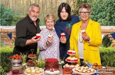  ??  ?? The Great British Bake Off, Tuesday.