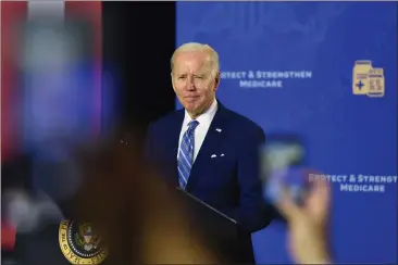  ?? PAUL HENNESSY / ANADOLU AGENCY VIA GETTY IMAGES ?? President Joe Biden speaks at the University of Florida on Feb. 9.