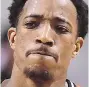  ??  ?? DeMar DeRozan