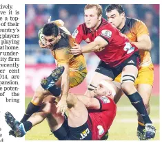  ??  ?? Contenders: Jaguares reached the Super Rugby final in 2019 but now have no competitio­n to play in