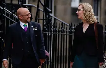  ?? Picture: PA ?? Patrick Harvie and Lorna Slater were able to exert such influence because of the Holyrood electoral system