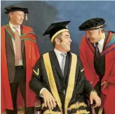  ??  ?? Nesbitt when he was chancellor of Ulster University