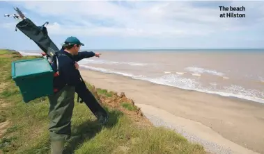  ??  ?? The beach at Hilston